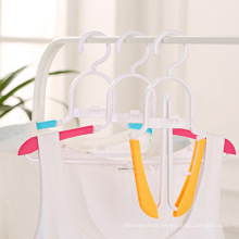 Folding clothes hanger plastic folding clothes hanger travel hanger